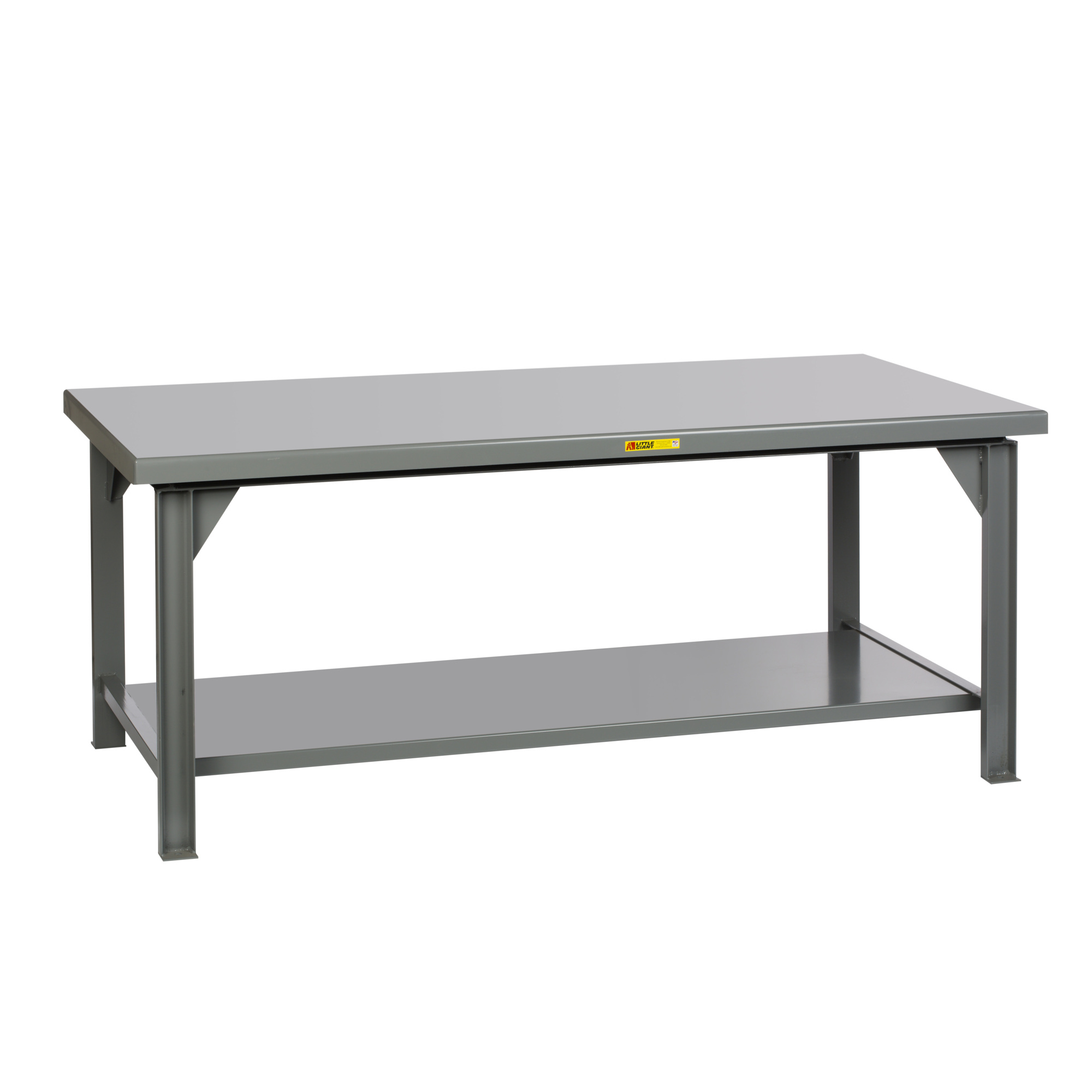 Little Giant Extra-Heavy-Duty Workbench - 42in. x 84in., 15,000-Lb. Capacity, 34in. Height, Welded Steel, Model# WX-4284-34